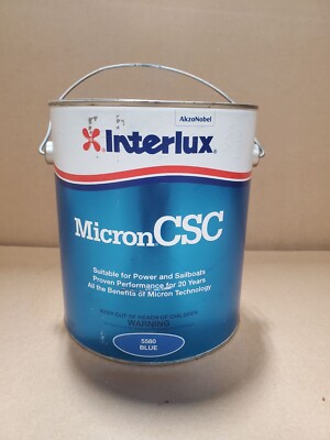 Interlux Micron CSC Antifouling Paint Blue Y5580 1 Gallon Slight Rust