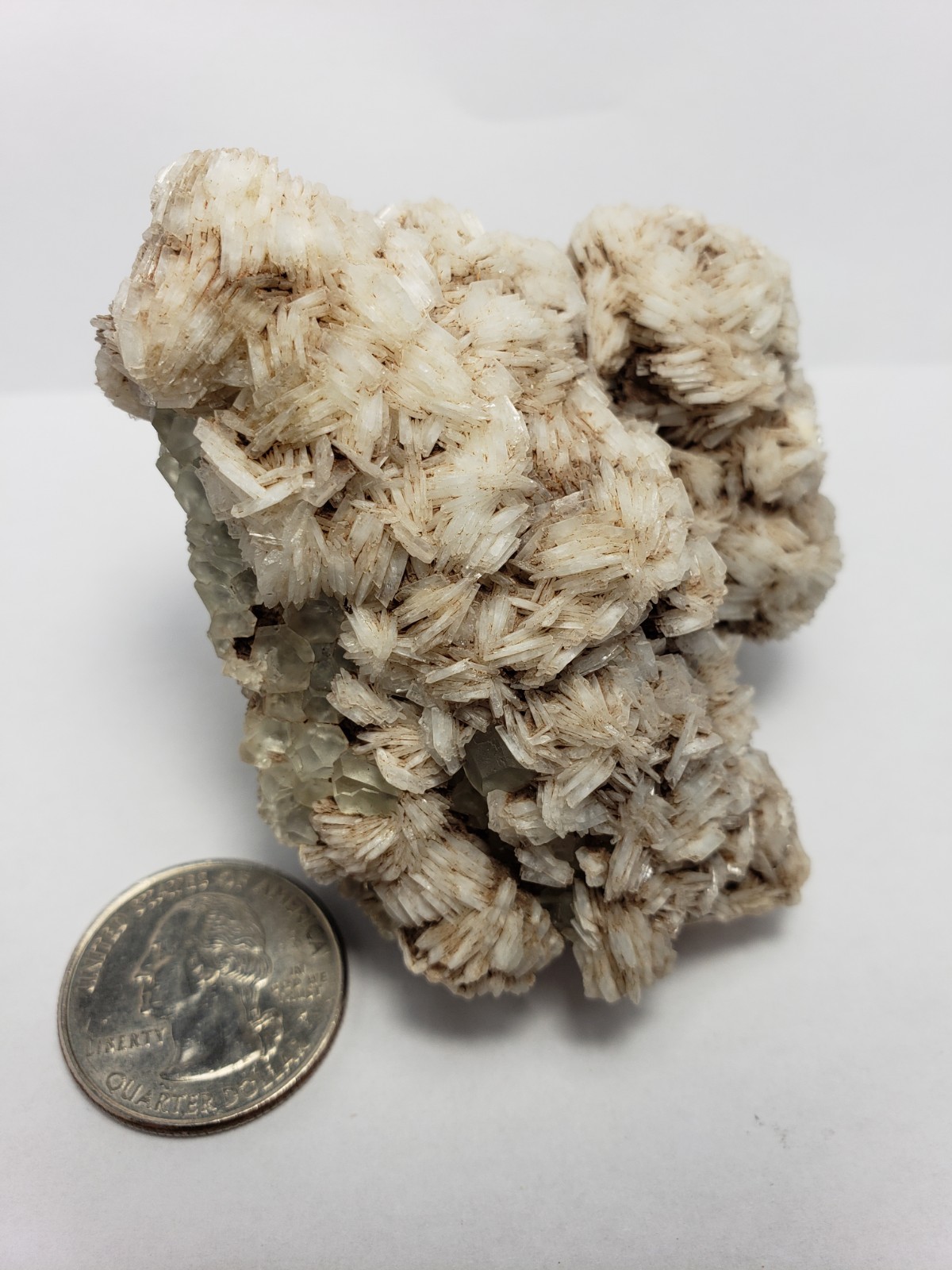 288g NEW Find Green Fluorite/Barite Crystal Mineral Specimen Ontario,Canada