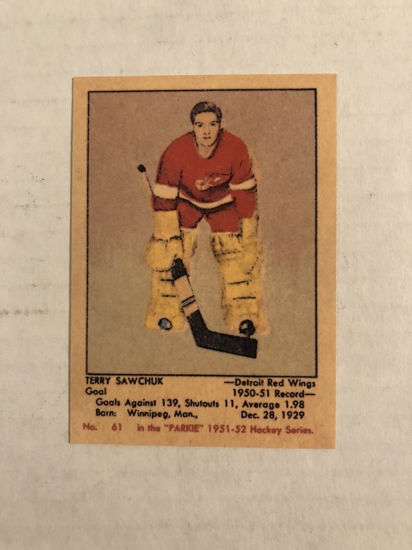 Terry Sawchuk Hockey Card Database Newest Products will be shown