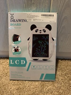 LCD Writing Tablet Drawing Board for Kids, 9 Inch Doodle White-panda 