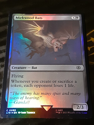 Mirkwood Bats FOIL , Lord of the Rings , NM , MTG , FREE SHIPPING
