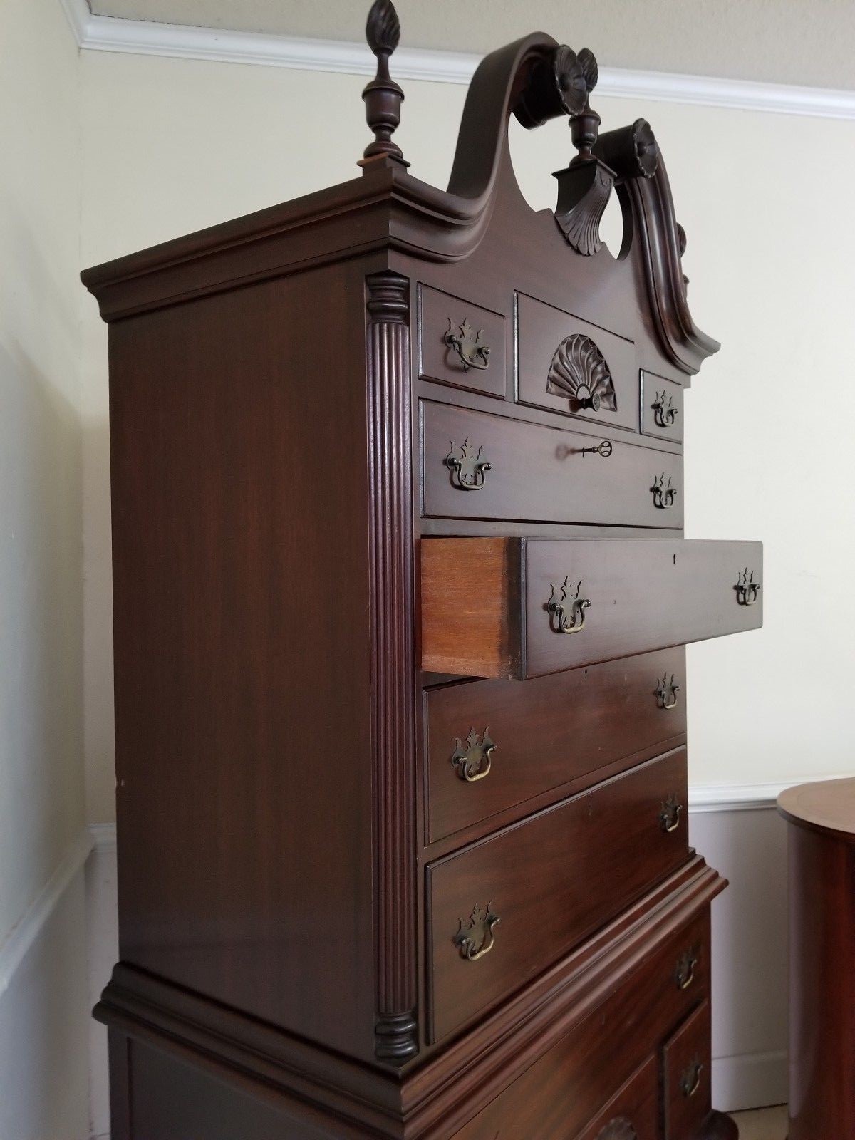 CHARAK HIGHBOY MAHOGANY ANTIQUE