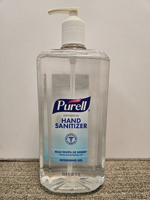 PURELL Advanced Hand Sanitizer Refreshing Gel, 1-Liter Pump Top Bottle (33.8 oz)
