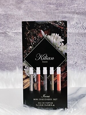 Kilian Icon Mini  Discovery Set, Eau De Parfum 5 x 1.5ml, 5 Sprays, New In Box