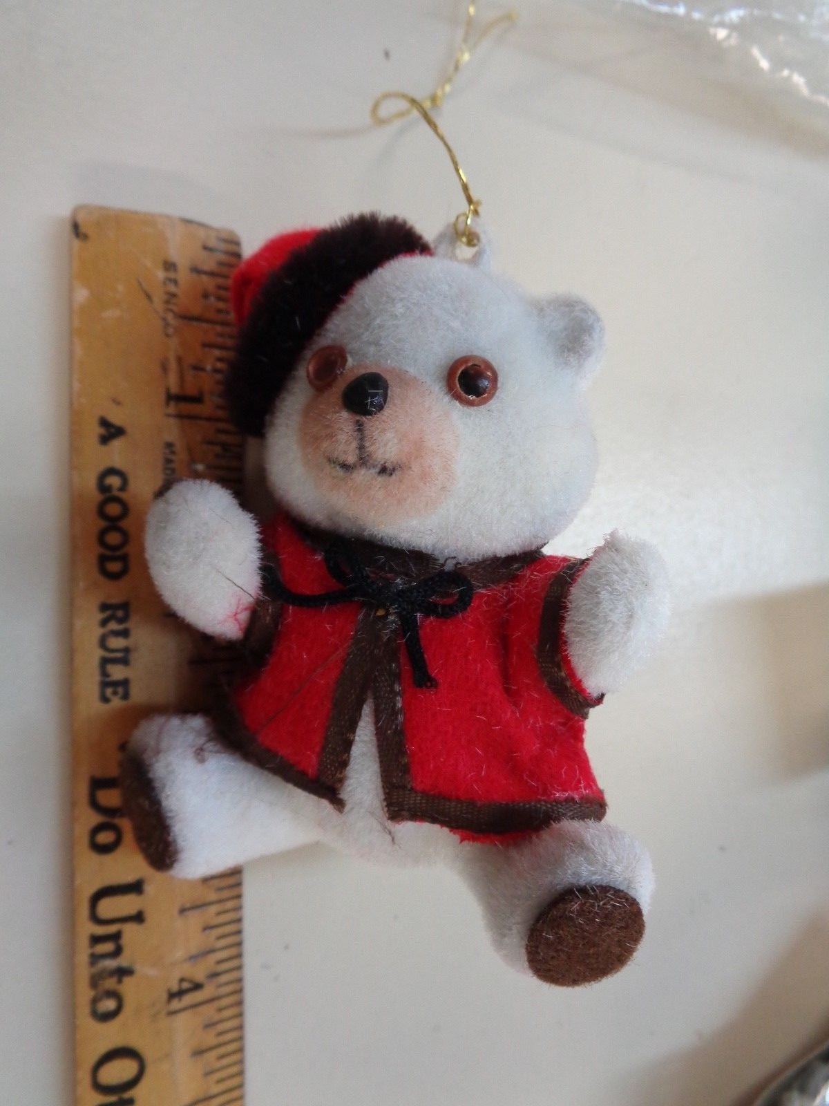 SET OF 15 VINTAGE TEDDY BEAR CHRISTMAS ORNAMENTS