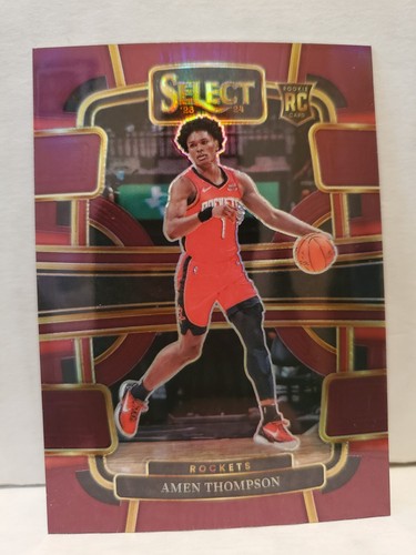 Amen Thompson 2023-24 Panini Select #96 Maroon Prizm /175