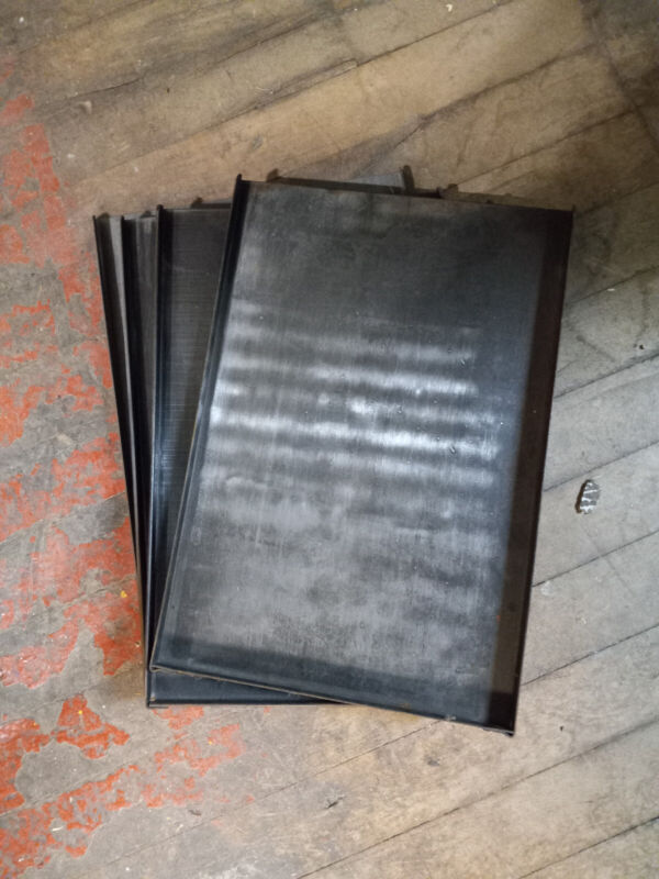Vintage Stainless Steel Letterpress Galley Trays SET OF 4 ( 9x13) Inches