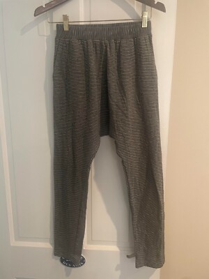 Kylie Jenner's Ministry of Style Grey Striped Skinny Harem Sweatpants No Sz NWT 