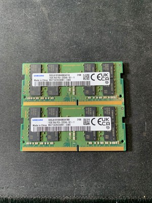 Lot of 2 - Samsung 16GB 2Rx8 PC4-3200AA DDR4 SODIMM M471A2K43DB1-CWE
