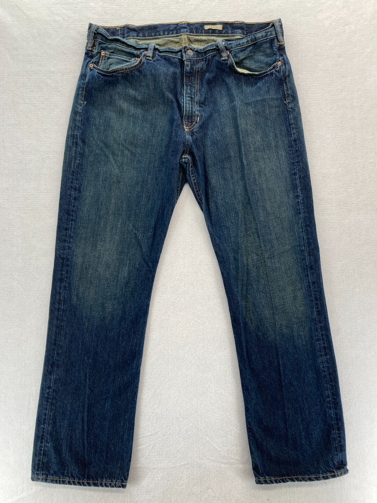 Mens 38x32 867 Classic Straight Dark Wash Blue Denim
