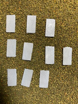 N Scale Custom Painted 10 Pack Aluminum Diamond Plate J15972