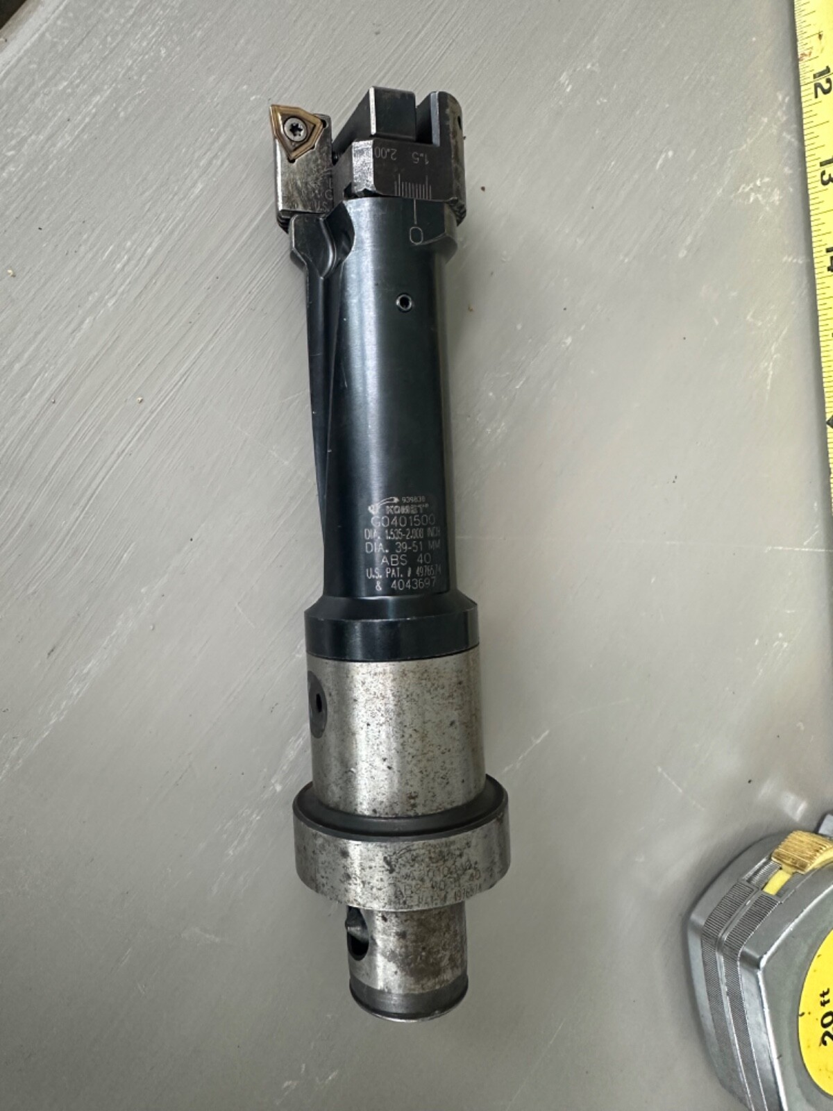 KOMET TWIN BORING G0401500 DIA. 1.535-2.008 ABS 40 BODY
