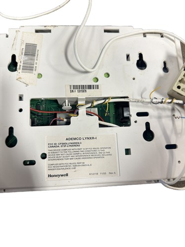 Ademco LYNXR  Security System Control Panel Keypad, Power supply, And Two Fobs
