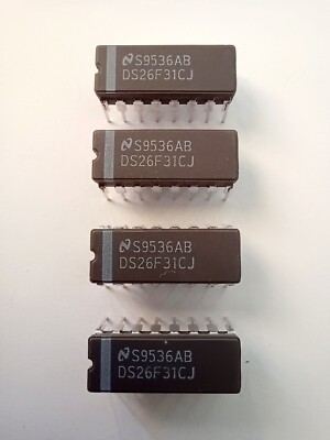 Lot of 4* National Semiconductor DS26F31CJ Line Driver  IC chips CERDIP-16 NEW 