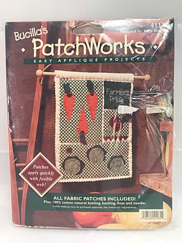 NIP~Bucilla PATCH WORKS FARMERS PRIDE 41135 Wall Hanging Kit~Easy Appliqué