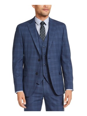 

Мужской темно-синий пиджак в клетку ALFANI 40 л, Navy, TYOR1QHZ0112