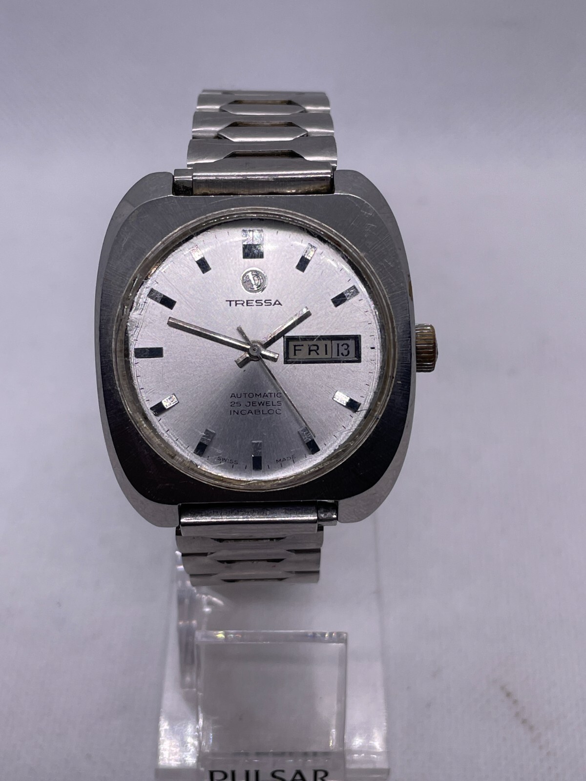 VINTAGE AUTOMATIC TRESSA WATCH WRISTWATCH STAINLESS STEEL
