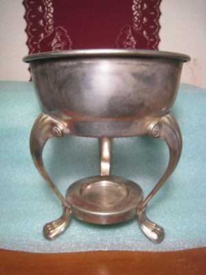 Vintage Silver Plated Chafing Buffet Warming Stand