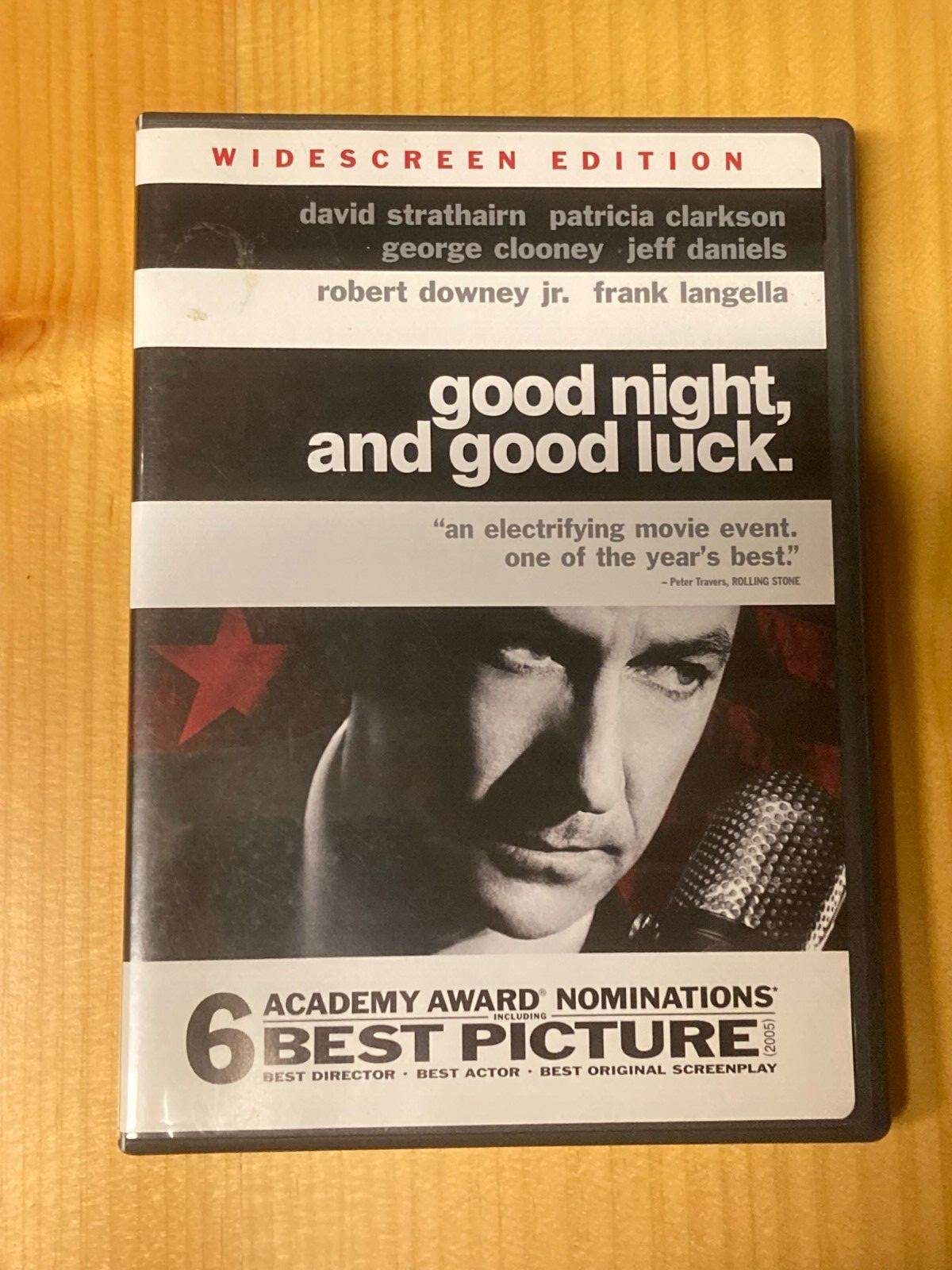 GOOD NIGHT AND GOOD LUCK GEORGE CLOONEY / ROBERT DOWNEY JR