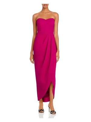 

AQUA FORMAL Фиолетовое женское фиолетовое платье миди с бюстгальтером и вставкой без рукавов для вечеринок с искусственным запахом, Фиолетовый