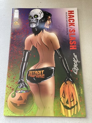 Hack Slash Murder Messiah Annual #2 Detroit Fanfare Variant 2010 Signed Englert
