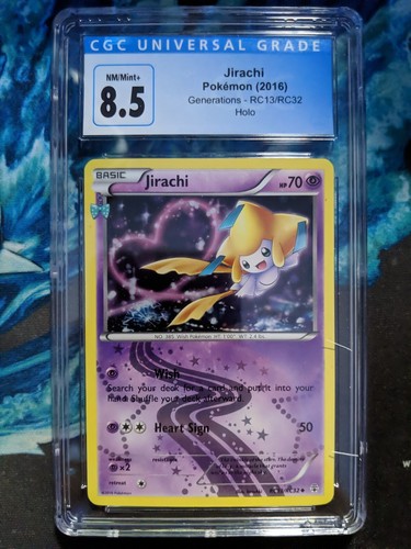 Jirachi RC13/RC32 Holo Rare Pokémon Generations CGC 8.5 Near