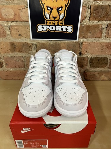 Pre-owned Nike Dunk Low Light Violet Womens Dd1503-116 In White