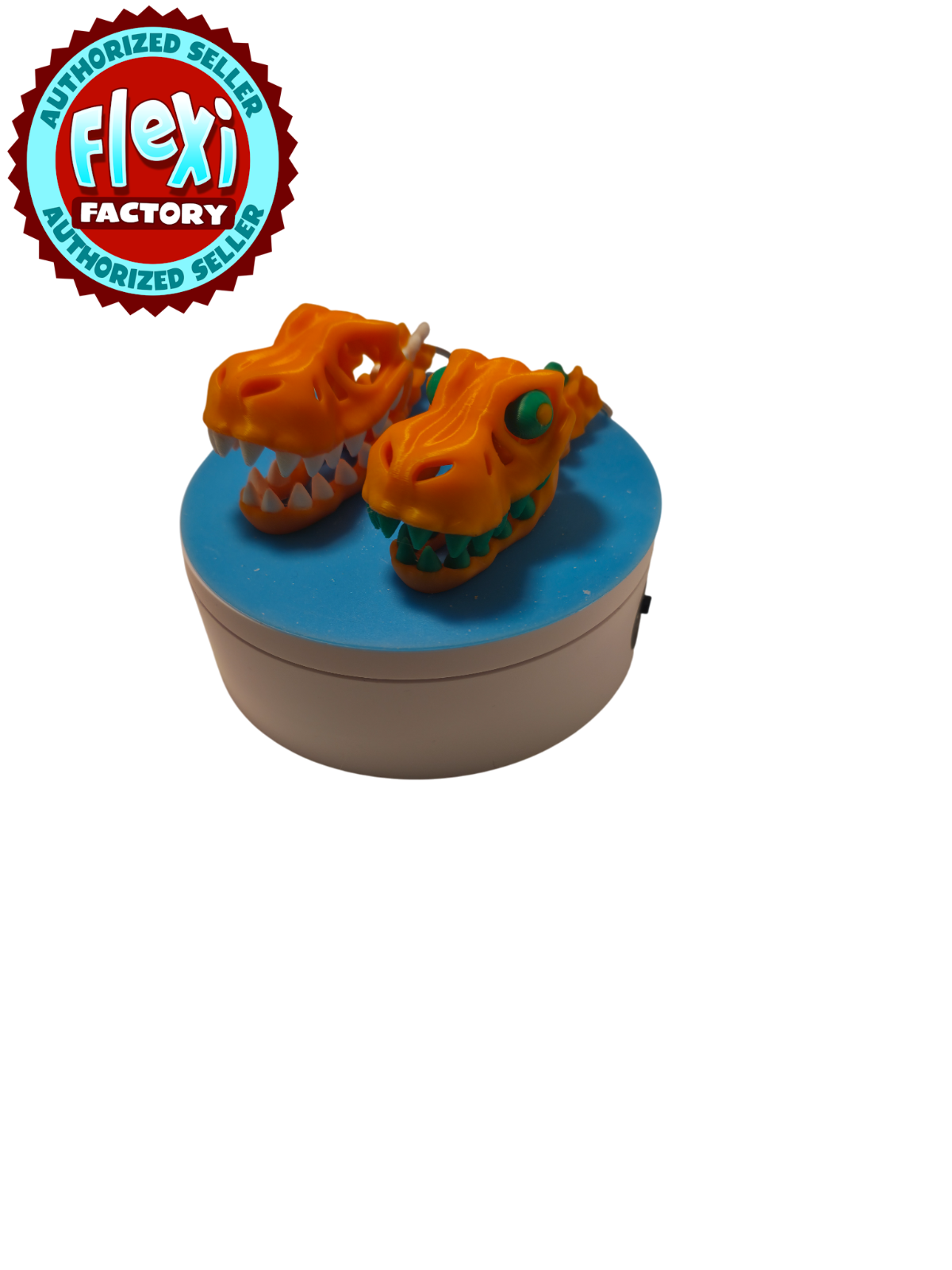 3D Printed T-Rex Skeleton Skull Head Keychain Dinosaur Fossil Charm