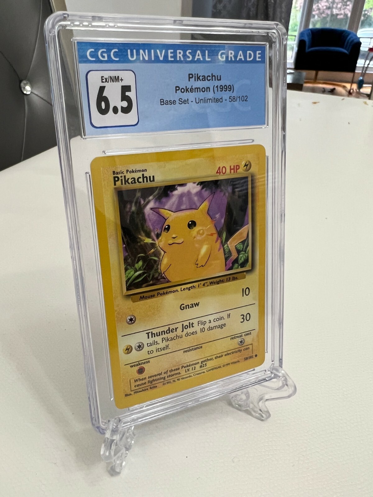 Pikachu CGC 6.5 - Base Set Unlimited - 1999 PSA BGS - Pokémon Card