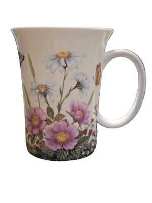 Stechcol Gracie Bone China By Coastline Imports Meadow Flower Butterfly