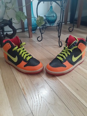 Nike Dunk High - Court Green - Gorge Green - Vivid Orange - SneakerNews.com