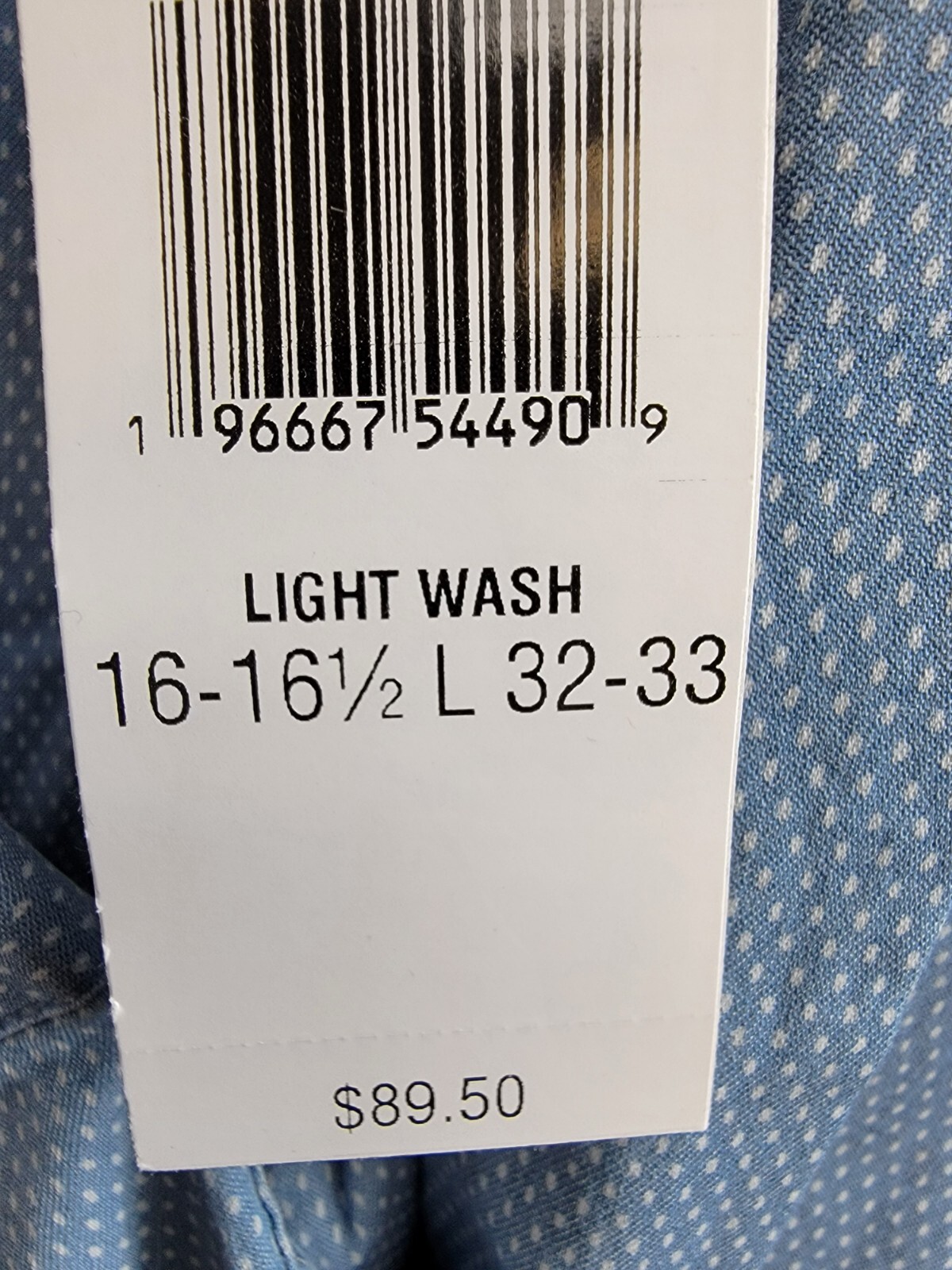 Tommy Hilfiger Regular-Fit Untucked Length Dress Shirt Men's L 16-16.5 32-33 - Picture 18 of 18