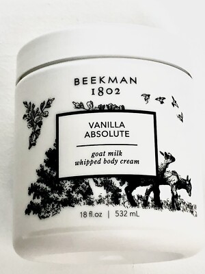 BEEKMAN 1802 - Vanilla Absolute GOAT MILK  WHIPPED BODY CREAM  18fl Oz .