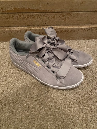 puma trainers with ribbons