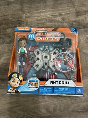 NEW! Nickelodeon Rusty Rivets Build Me Ant Drill with Ruby Action Figure