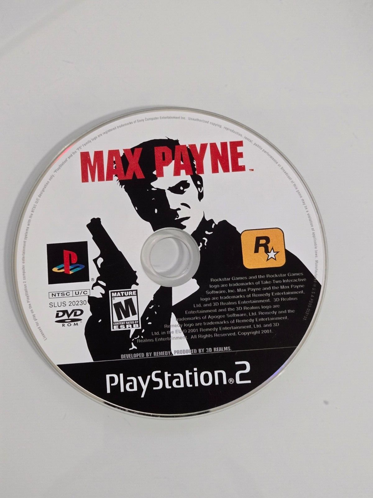 Max Payne PS2 (PlayStation 2, 2001) DISC ONLY