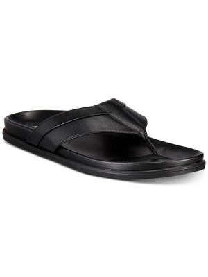 

ALFANI Мужские черные шлепанцы Comfort Troy с круглым носком, 12 м, Черный, 10004959700