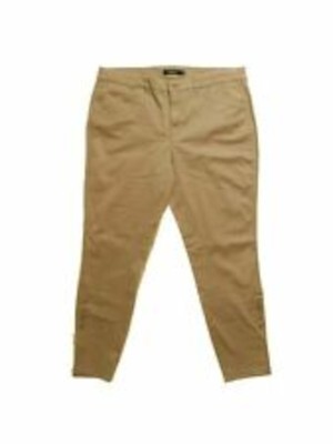 

RALPH LAUREN Женские бежевые брюки прямого кроя, Бежевый, 200760714002