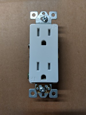20 pc 15A Standard Duplex Receptacle 15 Amp Ivory Tamper Resistant TR NEW CODE
