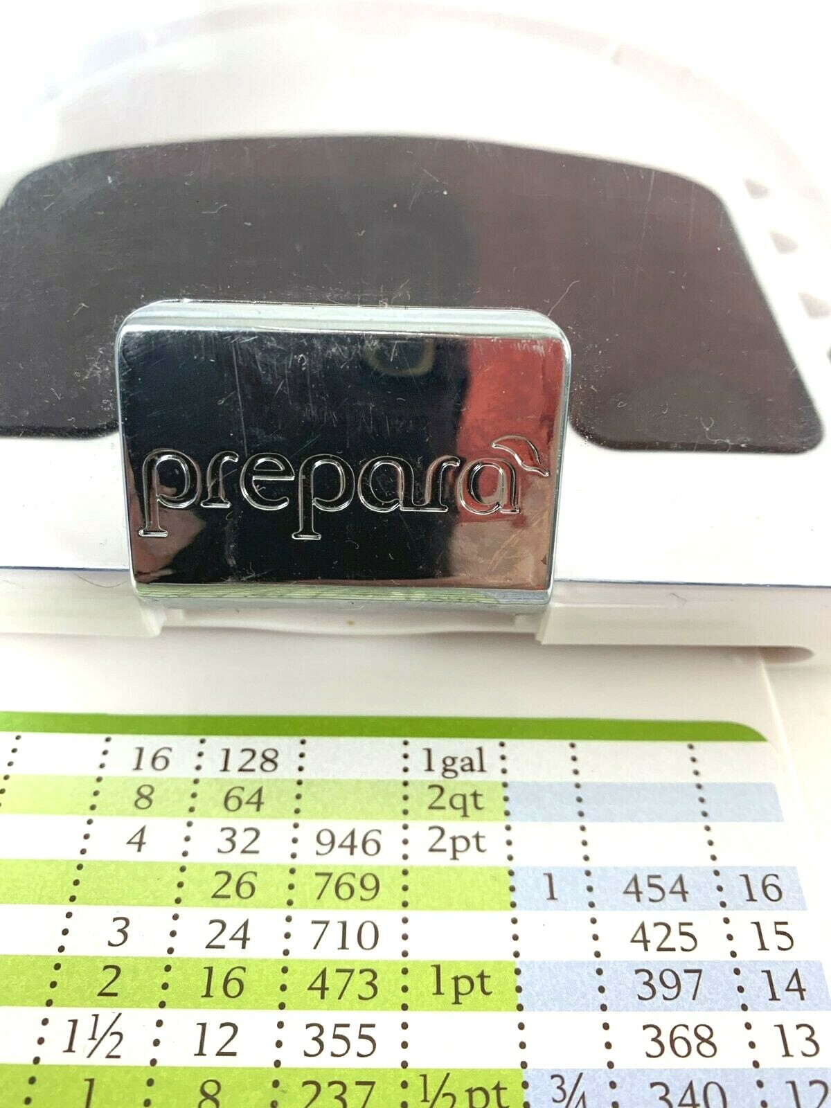 Prepara Chefs Center Cookbook Holder Adjustable Rotates Folds IPad Tablet Shield