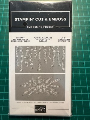 Stampin Up ELEGANT EUCALYPTUS 3D - Stampin  Cut & Emboss Embossing Folder