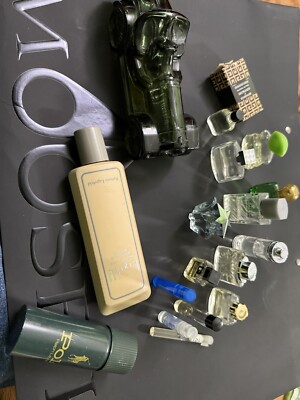 Lote 14 Miniature Preowned Fragrances For Men +3 After Shave Read Desc,