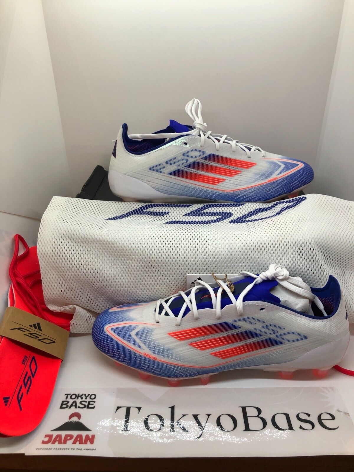 adidas F50 ELITE HG/AG IF1312 White/Solar Red/Blue Soccer adidas F50 ELITE HG/AG IF1312 White/Solar Red/Blue Soccer