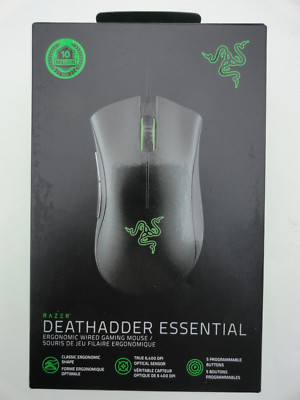 Razer DeathAdder Essential Gaming Mouse 6400 DPI Optical Sensor 5 Programmable