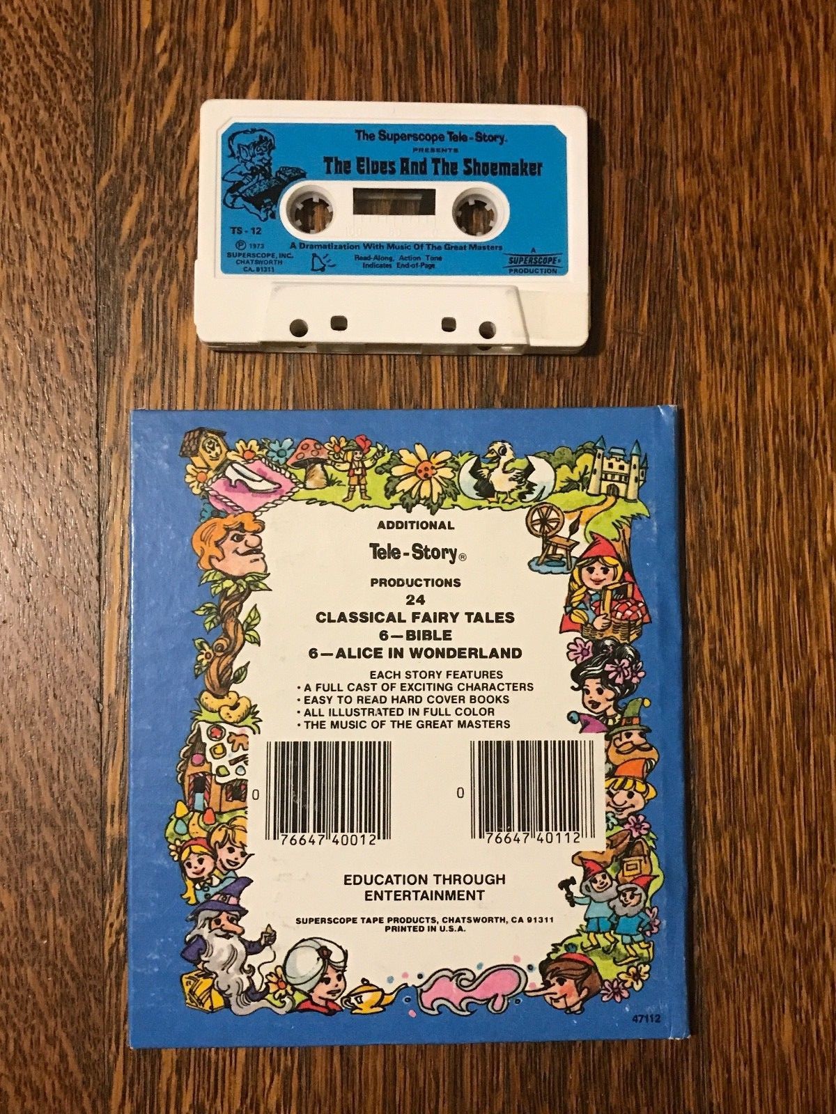 Tele-Story Superscope The Elves and the Shoemaker 1st edition with cassette!