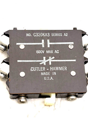 Lot of 2 CUTLER-HAMMER No. C320KB3 SERIES A2 New/Nos