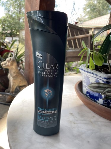 Clear Men Scalp Therapy Anti-Dandruff Mint & Tea Tree Shampoo 12.9 Oz 3/4th Full