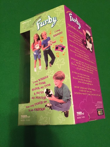 Furby 1998 Brown Tiger W/ Blue Eyes Model 70-800 Unopened Interactive Toy C3