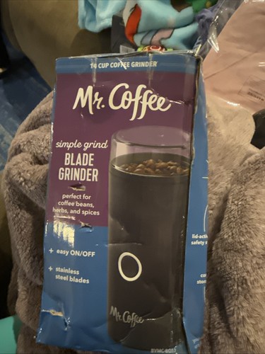 Mr. Coffee 14-Cup Automatic Blade Mill Grinder - Black-New Tested/Box Damaged