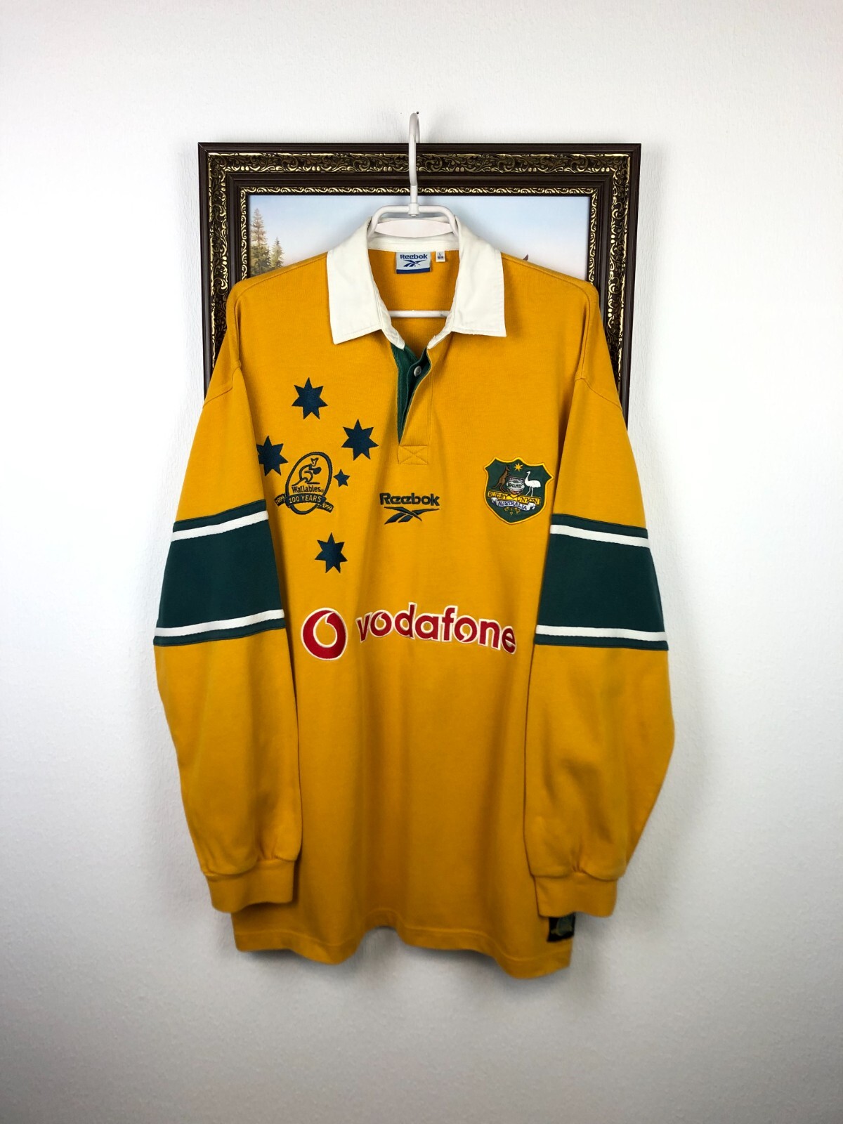 Vintage 90's Reebok Australia Wallabies Rugby Union Jersey